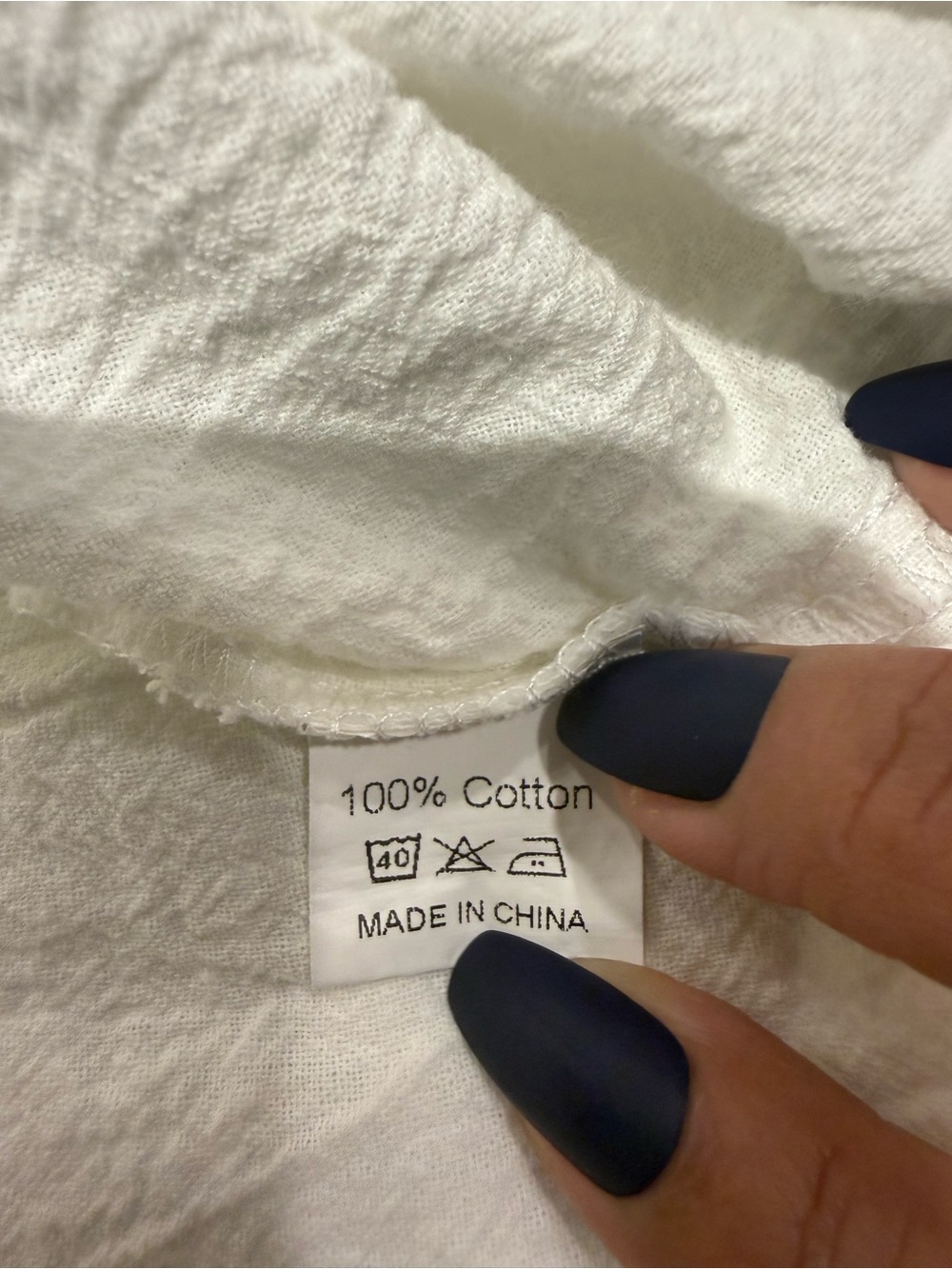 White XL 100% Cotton Tiered High Low Maxi Dress Pockets - Picture 6 of 6